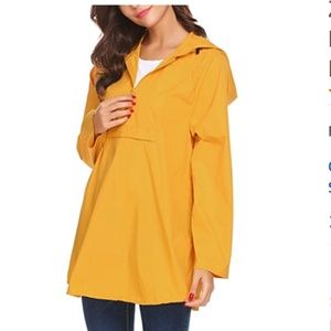 Yellow rain jacket